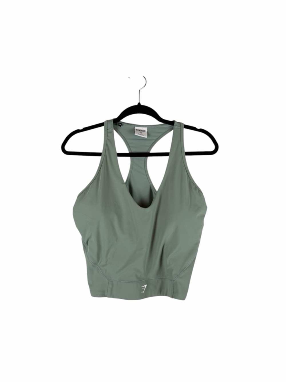 Gymshark Sage Green Racerback Longline Workout Tank Top Size XXL